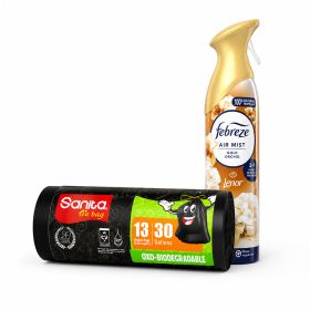 Sanita Tie Bag + Febreze Gold Orchid Spray