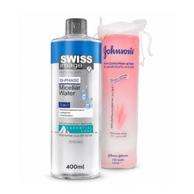 Swiss Image Micellar Water + J&J Make Up Pads