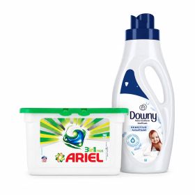 Ariel Capsules + Downy Sensitive Fabric Conditoner