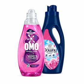 OMO Liquid Detergent + Downy Rose Garden Fabric Conditioner