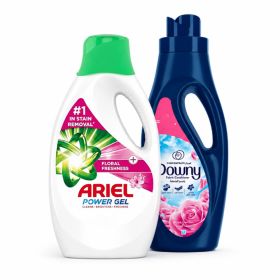 Ariel Liquid Detergent + Downy Rose Garden Fabric Conditioner