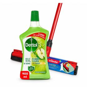Dettol 4 In 1 + Vileda Floor Cleaner with Sticker
