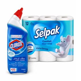Clorox Original + Selpak Comfort Toilet Paper