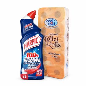 Harpic Liquid Original + Cool & Cool Toilet Roll
