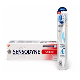 Sensodyne Regular Toothpaste + Sensodyne Advance Repair Toothbrush