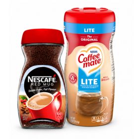 Nescafe Red Mug Soluble Coffee 190g + Coffeemate Original Lactose Free Coffee Creamer 312g