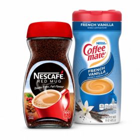 Nescafe Red Mug Soluble Coffee 190g + Coffeemate French Vanilla Coffee Creamer 425g