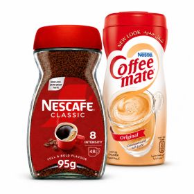 Nescafe Classic Instant Coffee 95g + Coffeemate Coffee Creamer 400g