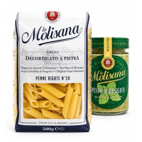 La Molisana Penne Rigate 500g + Molisana Basilico Pesto 190g