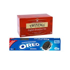 Twinings Goldline Eng Bfast Tea bag 25's + Oreo Cookies Original 147.2GM