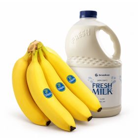 Banana Chiquita Ecuador + Grandiose Full Cream Fresh Milk 2L