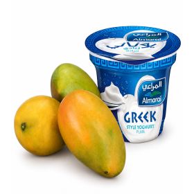 Mango Long Kenya + Almarai Greek Style Plain Yogurt