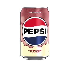 Pepsi Zero Sugar Cream Soda Soft Drink 330ml