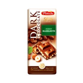 Pobeda Dark Chocolate With Hazelnuts