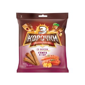 3 Korochki Rusks Salmon And Cheese Taste