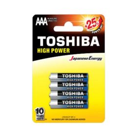 Toshiba AAA Alkaline High Power Batteries