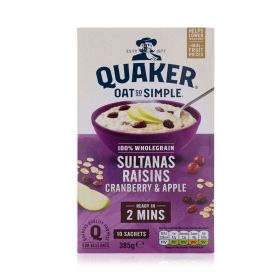 Quaker Sultanis Raisins, Cranberry & Apple Oats