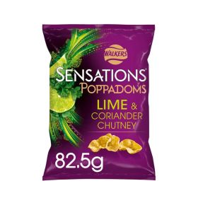 Walkers Sensations Lime & Coriander Chutney Flavour Poppadoms
