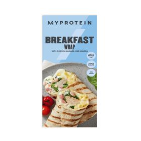 My Protein Breakfast Wrap with Chicken Sausages, Egg and Bacon (Non Halal)
