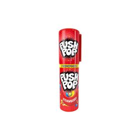 Bazooka Push Pop Blue Currant & Strawberry Candy