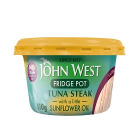 John West No Drain Fridge Pot Tuna Steak In Sunflower Oil