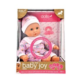 Dollsworld 12 Inches Mini Baby Joy With Sound
