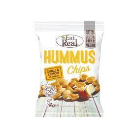 Eat Real Chilli And Lemon Flavour Vegan Hummus Chips