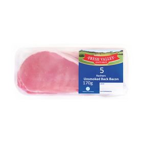 Fresh Valley Unsmoked Back Bacon (Non Halal)