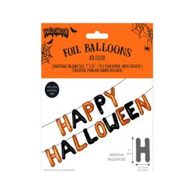 Eurowrap Happy Halloween Foil Balloon Banner Kit