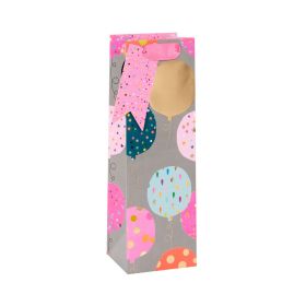 Balloons Printed Pink Bottle Bag