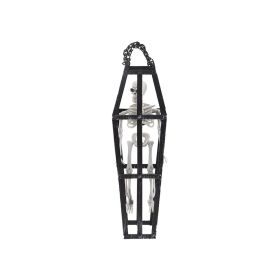 Hanging Skeleton In Coffin 16 Inch