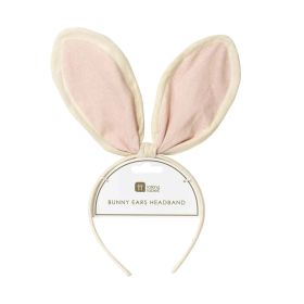 Talking Tables 29CM White & Pink Bunny Ears Headband
