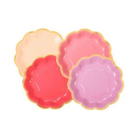 Talking Tables Riotous Rose Scalloped Paper Plates Assorted
