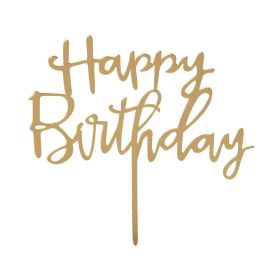 Talking Tables Rose Gold Happy Birthday Cake Topper