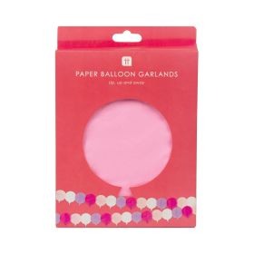 Talking Tables We Heart Pink Honeycomb 10ft Paper Balloon Garlands