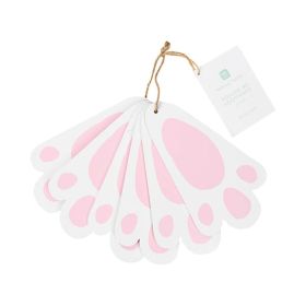 Talking Tables Bunny Footprint Shaped Wooden Tags