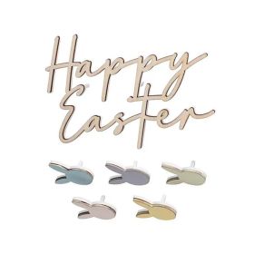 Ginger Ray Happy Easter Decoration Cake Toppers