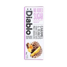 Diablo Caramel & Peanuts Cookies Coated with Milk Chocolate