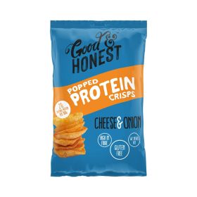 Good & Honest Cheese and Onion Popped Protein Crisps