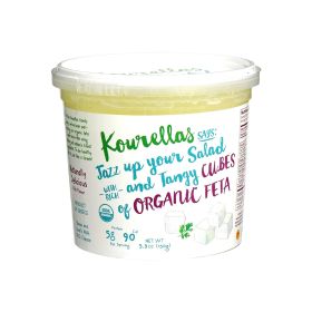 Kourellas Organic Feta Cubes in Brine
