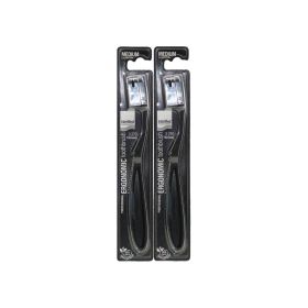 Intermed Professional Ergonomic Black Medium Toothbrush