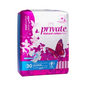 Private Tri Fold Super Sanitary Pad with Wings