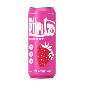 Halapop Strawberry Vanilla Prebiotic Soda 250ml