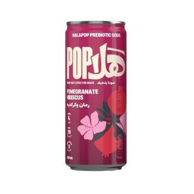 Halapop Pomegranate Hibiscus Prebiotic Soda 250ml