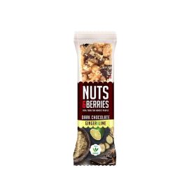 Nuts & Berries Organic Dark Chocolate Ginger & Lime