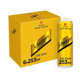 Schweppes Zero Sugar Tonic Water 253ML