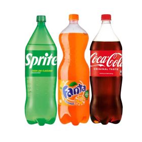 Coca Cola, Sprite & Fanta Soft Drinks 1.25L