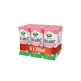 Arla Organic Strawberry Milk 200ml