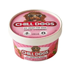 Chill Dogs Swirlin Strawberry Ice Cream Cup for Dogs