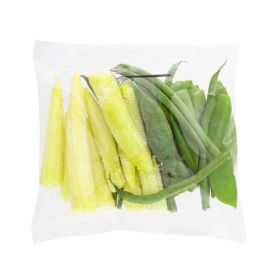 Baby Corn Beans and Mangetout
